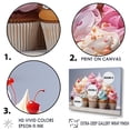thumbnail image 3 of Designart "Delightful Popart Cupcakes" Desserts Canvas Art Print, 3 of 7