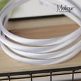 thumbnail image 3 of Motique Accessories Thin Headbands for Women Solid Satin 4 Pack - White, 3 of 5