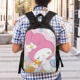 thumbnail image 2 of Kuromi and My Melody Backpack Bookbag Casual Daypack Travel Backpacks for Work Hiking Camping, 2 of 6