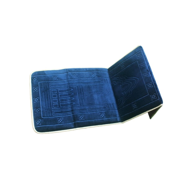 Billuyoard Folding Meditation Mat Prayer Rug Portable Mat for Home Decor Kits de decoración para fiestas Azul 55x147cm