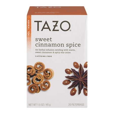 (3 Boxes) Tazo Herbal Tea Sweet Cinnamon Spice - 20 (Best Herbal Tea For Period Pain)