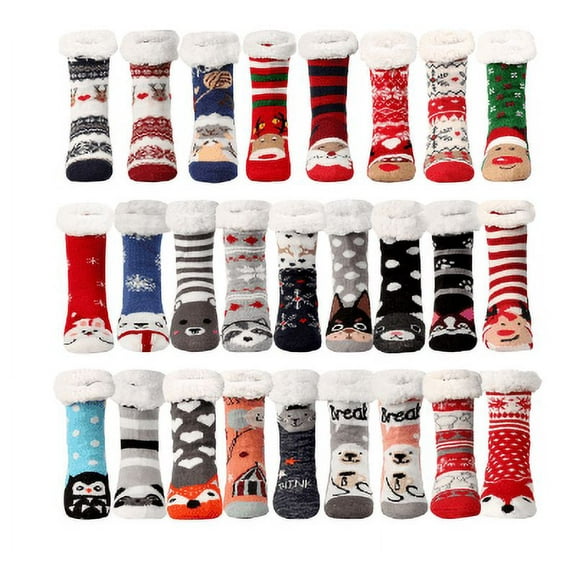 Yoyauz Women's Slippers, Plush Socks, Fluffy And Comfortable, Cabin Warm, Soft And Thick In Winter, Comfortable Wool Non-Slip Home Socks