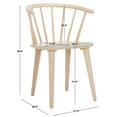 thumbnail image 4 of Safavieh Blanchard Scandinavian Wood Dining Side Chairs, White Wash (Set of 2), 4 of 8