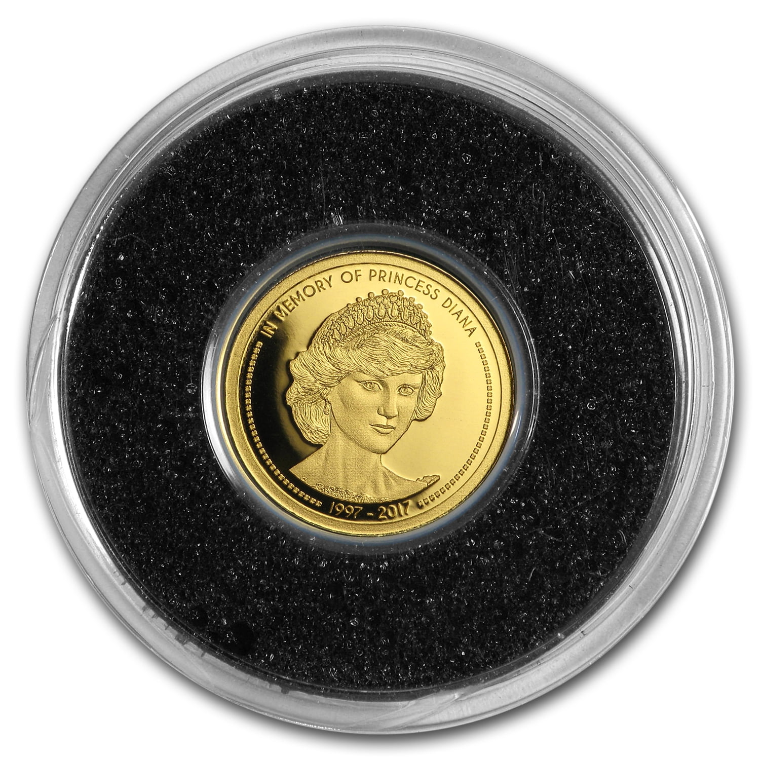 2017 Cook Islands 1/100 oz Gold In Memory of Princess Diana