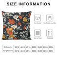 thumbnail image 5 of Shiartex &nbsp;Black Floral Pillow Cases Vintage Flowers Branches Garden Plant Pillow Sham Throw Pillow Covers One Side Printing Standard Size, 5 of 5