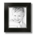 thumbnail image 2 of ArtToFrames 7" x 8" Honors Black with Silver Picture Frame, 7x8 inch Black Wood Poster Frame (WOM-5157),  Pack, 2 of 7