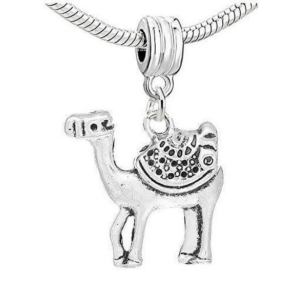 Camel Dangle Charm Bead Compatible with European Snake Chain Bracelet