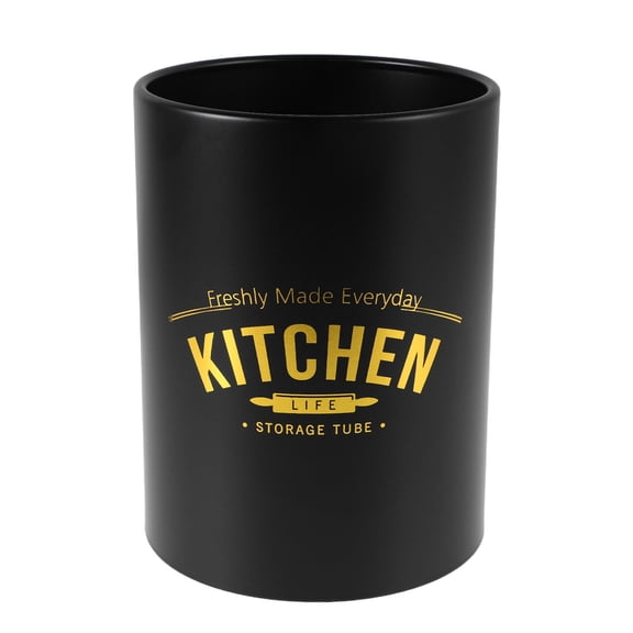 ELAYARD Black Multi Functional Kitchen Utensil Holder with Cutlery Drainer Rack for Countertop