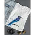 thumbnail image 3 of Pastell Blue Jay Bird T-shirt Women's -Ashvin Harrison Designs, Female Large, 3 of 4