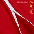 thumbnail image 4 of CCNY Body Pillowcase with Zipper Clouser 1 Pc Blood Red - 20x72" Inch Stripe 600 TC 100% Egyptian Cotton Body Pillow Cover, 4 of 7
