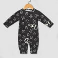 thumbnail image 4 of Badtz Maru Baby Footless Rompers, Long Sleeve Baby Onesie Jumpsuit for Boys Girls, 4 of 8