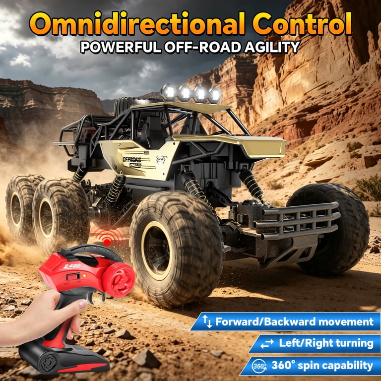BKAXH 1:10 Remote Control Rock Crawler Truck with LED Lights photo 3