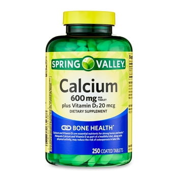 Spring Valley Calcium Plus  D s Dietary Supplement, 600 mg, 250 Count
