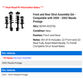thumbnail image 2 of Front and Rear Strut Assembly Set - Compatible with 2000 - 2003 Mazda Protege 2001 2002, 2 of 2