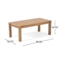 thumbnail image 4 of GDF Studio Avacyn Outdoor Acacia Wood 4 Seater Chat Set with Cushions, Brown Patina and Cream, 4 of 14