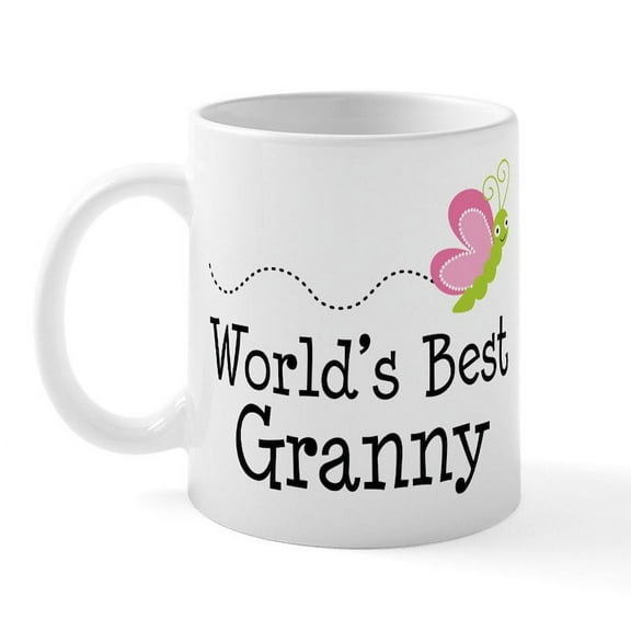 CafePress - World's Best Granny Mug - 11 oz Ceramic Mug - Novelty Coffee Tea Cup