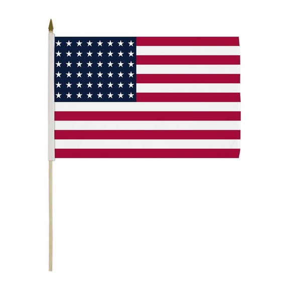 48 Star 12x18" Stick Flags