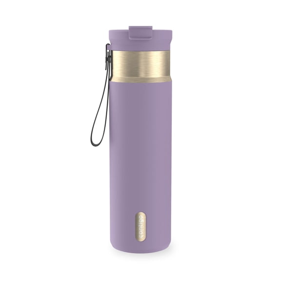 Contigo DualSip 24 oz Leakproof Insulated Water Bottle with Carrying Strap and 2-Way Lid