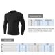 thumbnail image 2 of Camiseta deportiva para hombre, manga larga, cuello redondo, camisetas elásticas y delgadas para fit Abanopi Camisa deportiva de hombre, 2 of 7