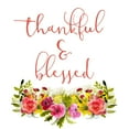 thumbnail image 2 of Kimberly, Allen 20x20 Gold Ornate Wood Framed with Double Matting Museum Art Print Titled - Thankful and Blessed, 2 of 4