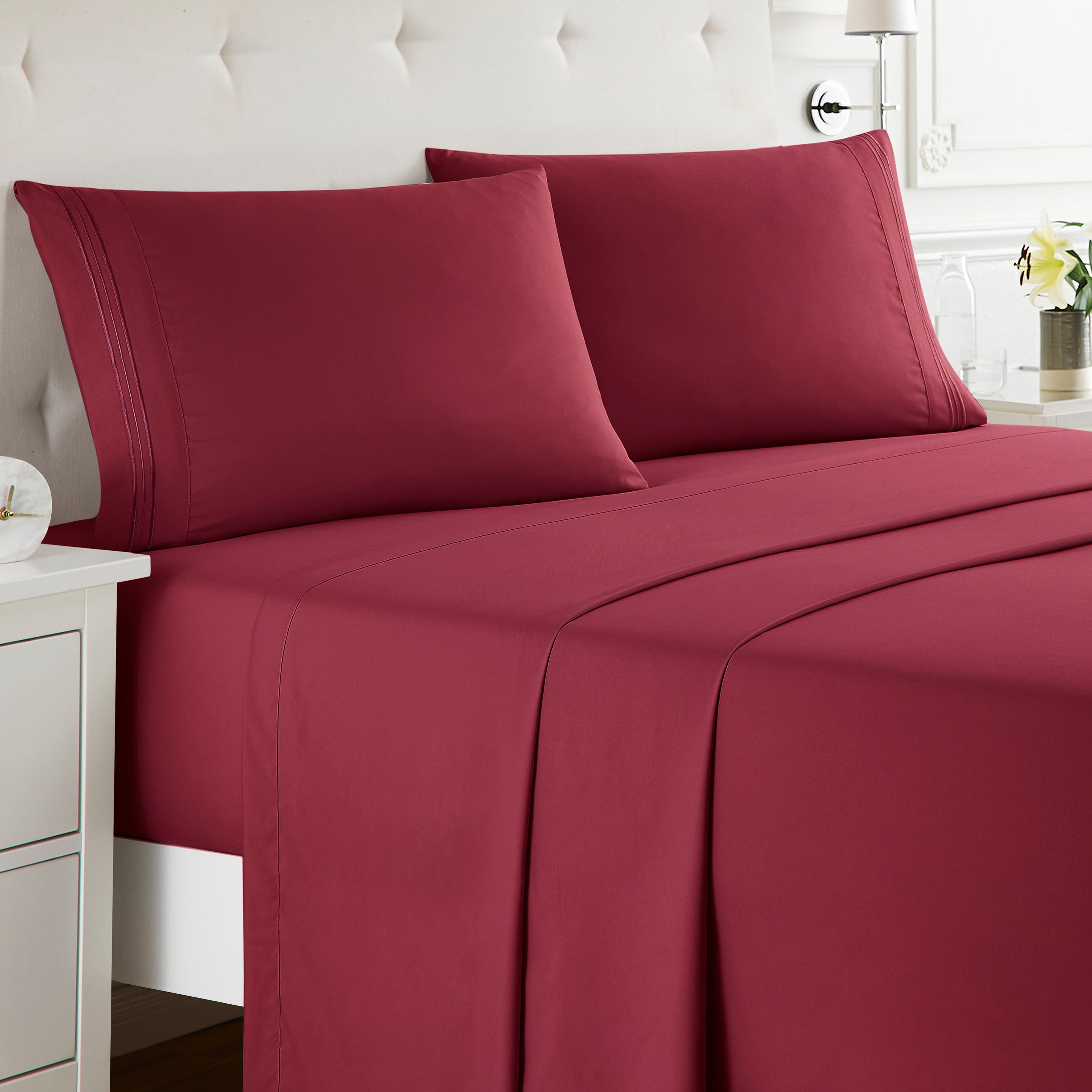 Deep Pocket 4 Piece Bed Sheets Set 