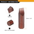 thumbnail image 2 of Uxcell SL8 Magnetic Slotted Screwdriver Bit 5/16" Hex Shank 32mm Length S2, Red, 2 of 6