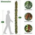 thumbnail image 2 of Christmas Decoration Set,9FT Multicolor Pine Needle PVC Mixed Christmas Vine for Front Porch Door and Fireplace Christmas Decor Use, 2 of 12