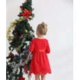 thumbnail image 4 of Actgleam Toddler Girls Long Sleeve Dress Christmas Formal Dresses,4Year, 4 of 9