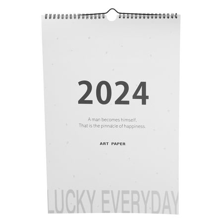 OUNONA White Wall Calendar for Home with Smooth Surface Monthly Planning Calendar