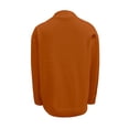 thumbnail image 5 of Women's Fashion Long Sleeve Solid Color Pullover Knitted Sweater, Cozy and Stylish, Great for Casual Wear and Seasonal Outfits,Saffron,S, 5 of 5