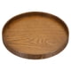 thumbnail image 1 of Bandeja decorativa redonda de madera Uxcell de 8" para servir, hogar, cocina, vela, marrón, 1 of 7