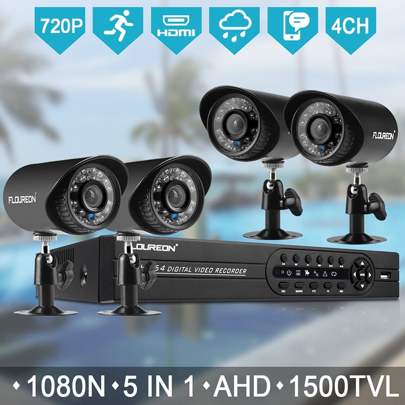 Floureon Security Camera Troubleshooting FLOUREON Security Camera System, HD 4CH 1080N Surveillance System with