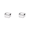 thumbnail image 1 of Ounissouiy Contenedor de almacenamiento de alimentos, cocina, nevera, despensa, dispensador, organizador de aperitivos, artículos para el hogar para 460ML 2piezas Ounissouiy CBP196830, 1 of 6