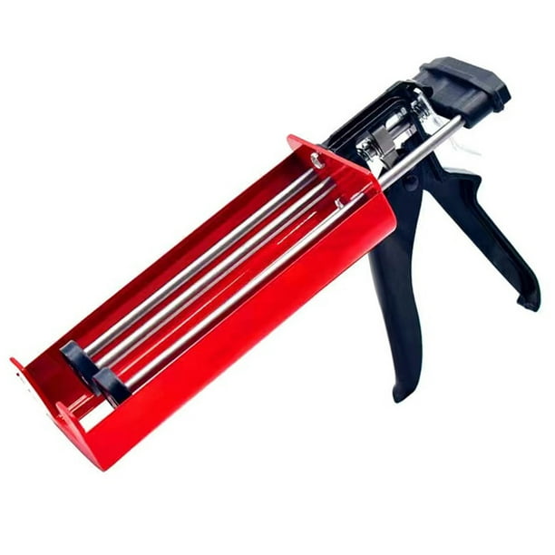 Aplicador manual de epoxi, pistola de calafateo de diseño ergonómico para una dispensación suave y precisa, dispensador doble de epoxi de metal resistente con amplia aplicación, solución económica
