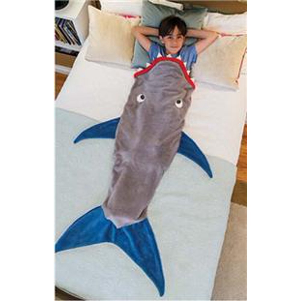 Kids Fleece Shark Blanket