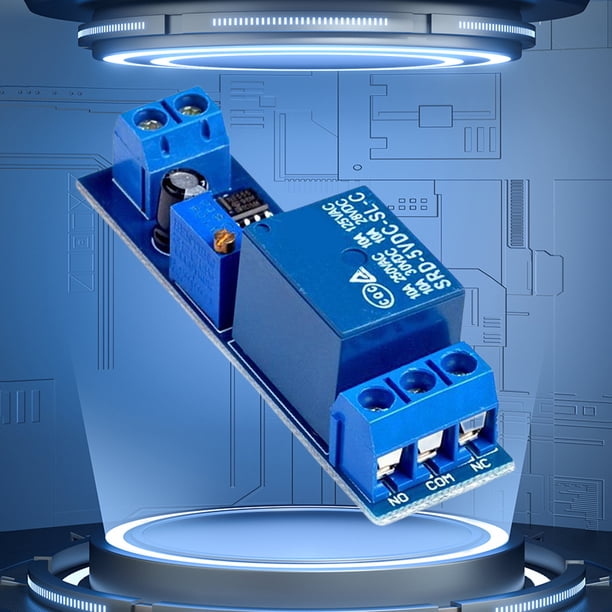 Módulo Ajustable Del Interruptor Del Temporizador Módulo NE555 Relé de retardo de tiempo 5V/12V Retardo automotriz de 0 a 10 segundos (5v)