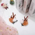 thumbnail image 4 of Diademas con astas de Navidad, pinzas para el pelo con flores artificiales, diademas para niñas y mujeres para fiesta de disfraces de Halloween, 4 of 5