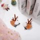 thumbnail image 4 of Diademas con astas de Navidad, pinzas para el pelo con flores artificiales, diademas para niñas y mujeres para fiesta de disfraces de Halloween Excelente Rendimiento, 4 of 5