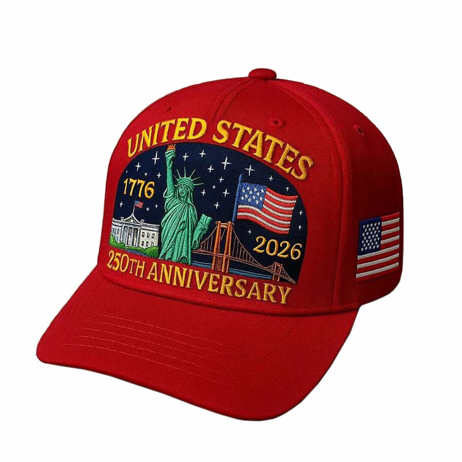 250th Anniversary USA Baseball Cap - Adler Design Verstellbar Für Männer & Frauen
