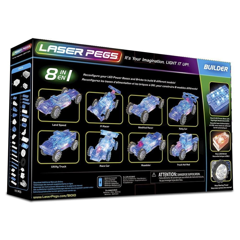 laser pegs 8 in 1 race car
