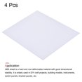 thumbnail image 3 of Uxcell White ABS Plastic Sheet 10x8x0.02inch for Building Model, DIY Crafts, Panel, Pack of 4, 3 of 6