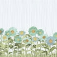 thumbnail image 2 of Sunflower Field Microfiber Duvet Cover in Aqua, 2 of 3