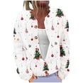 thumbnail image 2 of LOVZFMLL Cardigan pour Femmes Cardigan à Manches Longues Creusé Couleur Unie Veste Décontractée, 2 of 5