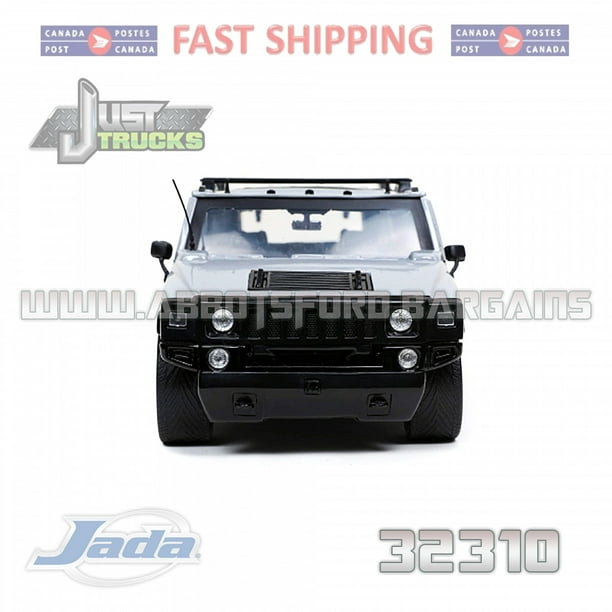 Jada 32310 Hummer H2 Gray with Extra Wheels Just Trucks Series 1