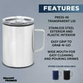thumbnail image 2 of Wells Stainless Steel Camper Mug 13.5 oz. Set of 10, Bulk Pack - Perfect for Coffee, Soda, Other Hot & Cold Beverages - Silver, 2 of 5