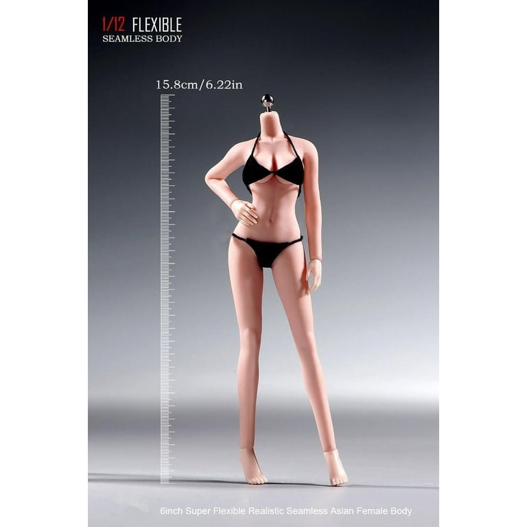 T305 1/12 Scale Super Flexible Seamless Body with Detachable Feet