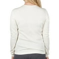 thumbnail image 3 of MERIWOOL Women's Merino Wool Midweight Baselayer Crew - Cream - L, 3 of 7