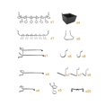 thumbnail image 4 of Jinsinto 80pcs Pegboard Hooks Assortment Home Store Storage Hooks Pegboard Tool Hanger Set Garage Kitchen Workshop Organizer Hooks, 4 of 5
