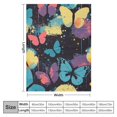 BCIIG Hand Drawn Bright Butterflies Blanket Throw Blanket Soft Fuzzy