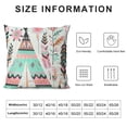 thumbnail image 5 of SHANXI Throw Pillow Covers Ethnic with and Surface Cute for Couch Living Room 24x24in, 5 of 5